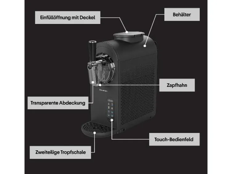 3 in 1 Eiscreme-, Slushy und Kaltgetränke Maschine SESK 210 A1
