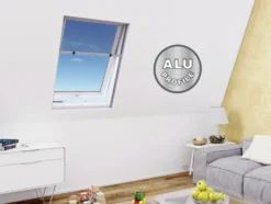 Insektenschutz-Rollo für Dachfenster, Komplettbausatz, B 130 x H 160 cm