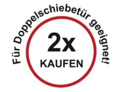 Insektenschutz-Schiebetür, Aluminium, Komplettbausatz B 120 x H 240 cm