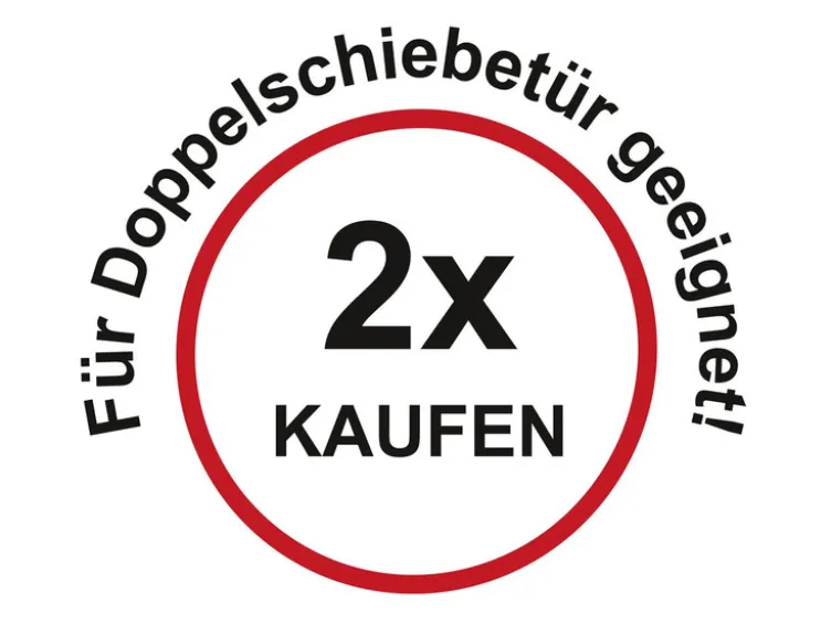 Insektenschutz-Schiebetür, Aluminium, Komplettbausatz B 120 x H 240 cm