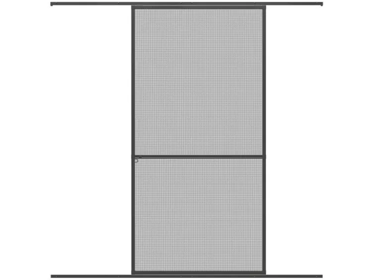 Insektenschutz-Schiebetür, Aluminium, Komplettbausatz B 120 x H 240 cm