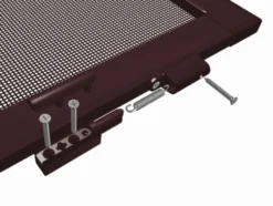 Insektenschutz-Tür mit Mittelsprossenprofil, Komplettbausatz B 120 x H 240 cm