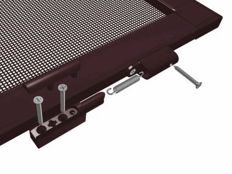 Insektenschutz-Tür mit Mittelsprossenprofil, Komplettbausatz B 120 x H 240 cm