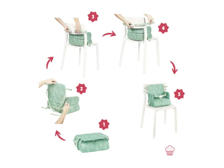 2-in-1-Sitzerhöhung »Bears«, mit Staufach