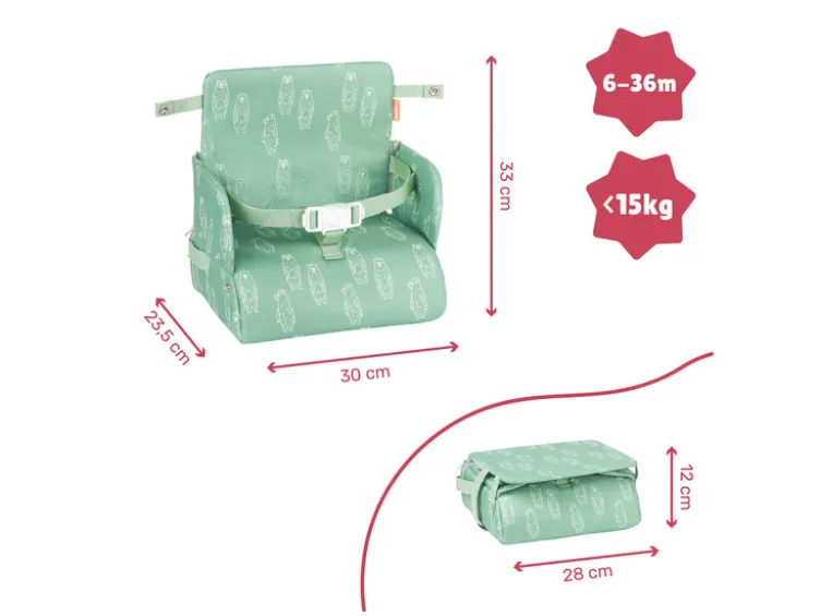 2-in-1-Sitzerhöhung »Bears«, mit Staufach