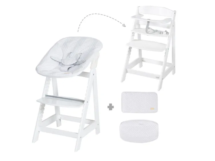 2-in-1 Treppenhochstuhl »Born Up Zickzack«, mit Sitzverkleinerer