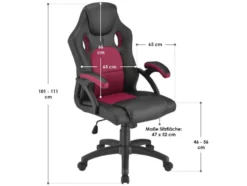 Juskys Bürostuhl »Montreal« im sportlichen Racer Design