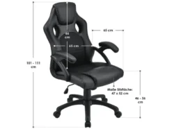 Juskys Bürostuhl »Montreal« im sportlichen Racer Design