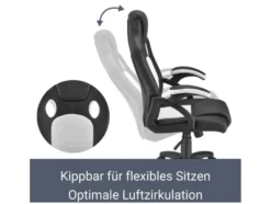 Juskys Bürostuhl »Montreal« im sportlichen Racer Design