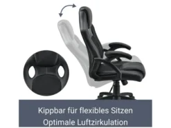 Juskys Bürostuhl »Montreal« im sportlichen Racer Design