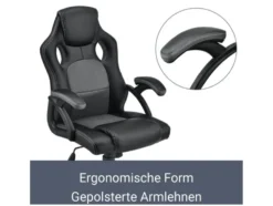 Juskys Bürostuhl »Montreal« im sportlichen Racer Design