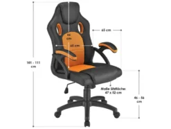 Juskys Bürostuhl »Montreal« im sportlichen Racer Design