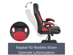 Juskys Bürostuhl »Montreal« im sportlichen Racer Design