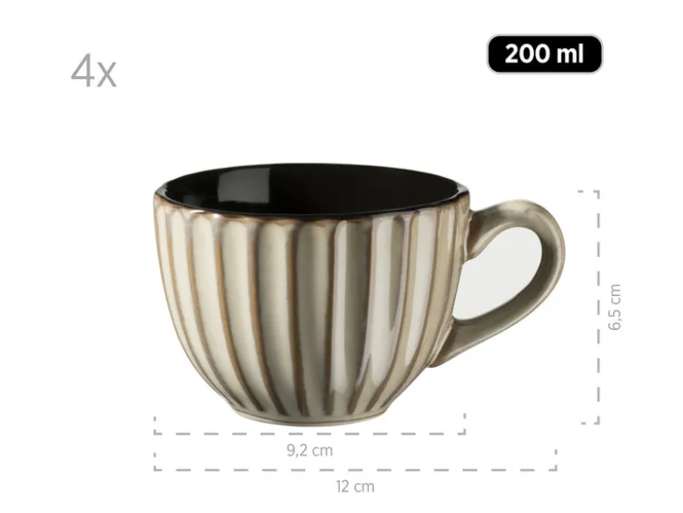 Kaffeetassen-Set mit Untertassen »Confino«, 12-teilig