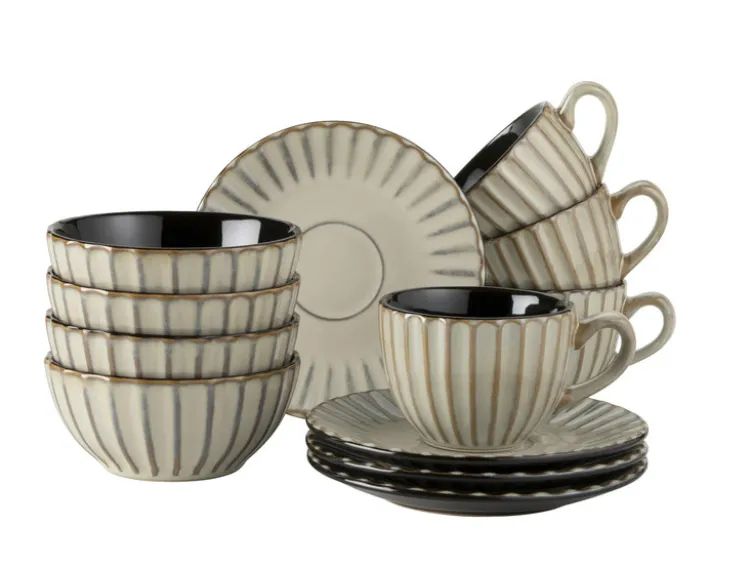 Kaffeetassen-Set mit Untertassen »Confino«, 12-teilig