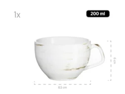 Kaffeetassen-Set mit Untertassen »Derby«, 8-teilig