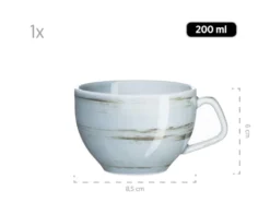 Kaffeetassen-Set mit Untertassen »Derby«, 8-teilig