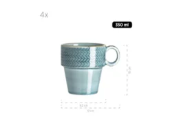Kaffeetassen-Set »Prospero«, 4 Stück, handbemalt