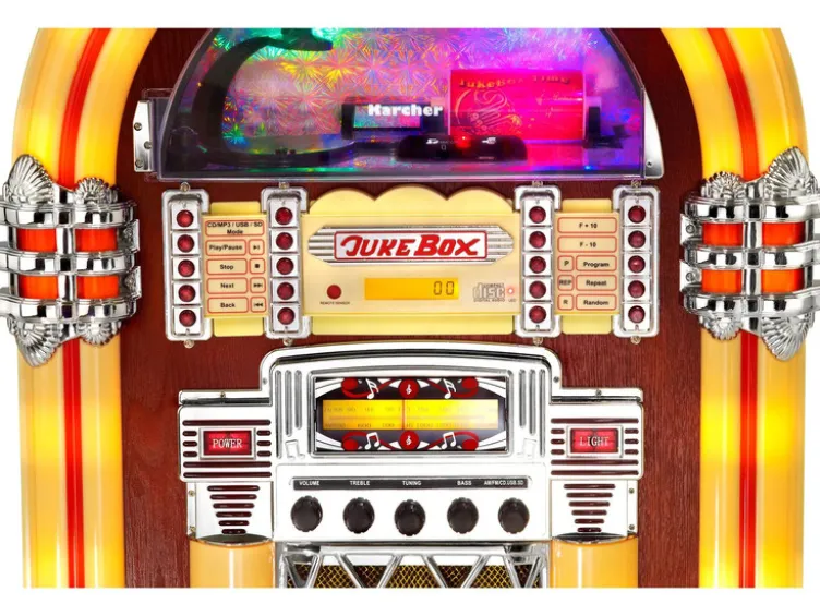 Karcher JB 6604 Jukebox mit Lichtshow - MP3 & CD-Player - Radio - USB / SD / MMC