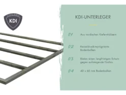 Karibu Gartenhaus »Carlos«, Satteldach, Witterungsschutz, Tür mit 3 Lichtausschnitten
