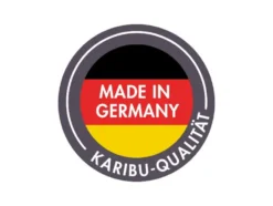 Karibu Gartenhaus »Carlos«, Satteldach, Witterungsschutz, Tür mit 3 Lichtausschnitten