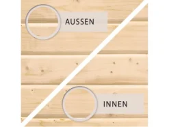 Karibu Gartenhaus »Trundholm 2«, Flachdach, inklusive Schleppdach und Doppelflügeltür
