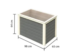 Karibu Hochbeet »Lyss«, aus Holz, mit Folie