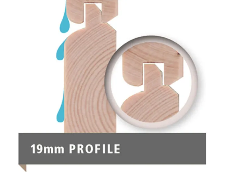 Karibu Hochbeet »Lyss«, aus Holz, mit Folie