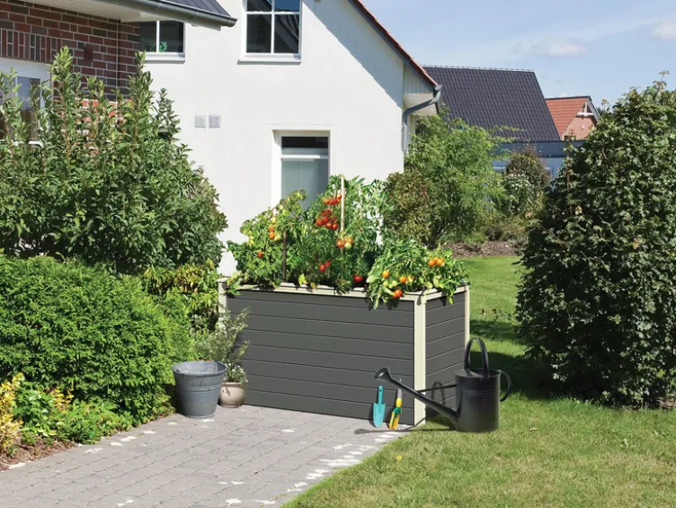 Karibu Hochbeet »Lyss«, aus Holz, mit Folie