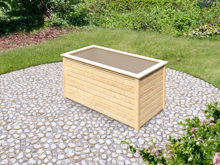 Karibu Hochbeet »Lyss«, aus Holz, mit Folie