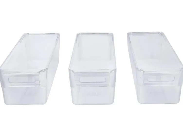 Kühlschrank-Organizer mit Deckel, 3er Set, 2 L
