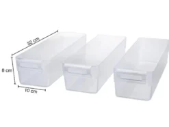 Kühlschrank Organizer ohne Deckel PP S 3er Set