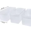 Kühlschrank-Organizer ohne Deckel, 3er Set, 5 L