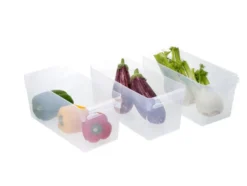 Kühlschrank-Organizer ohne Deckel, 3er Set, 5 L