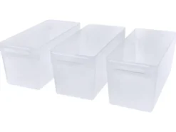 Kühlschrank-Organizer ohne Deckel, 3er Set, 5 L