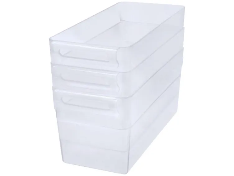 Kühlschrank-Organizer ohne Deckel, 3er Set, 5 L