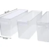 Kühlschrank-Organizer ohne Deckel, 3er Set, 3,4 L