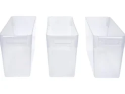 Kühlschrank-Organizer ohne Deckel, 3er Set, 3,4 L