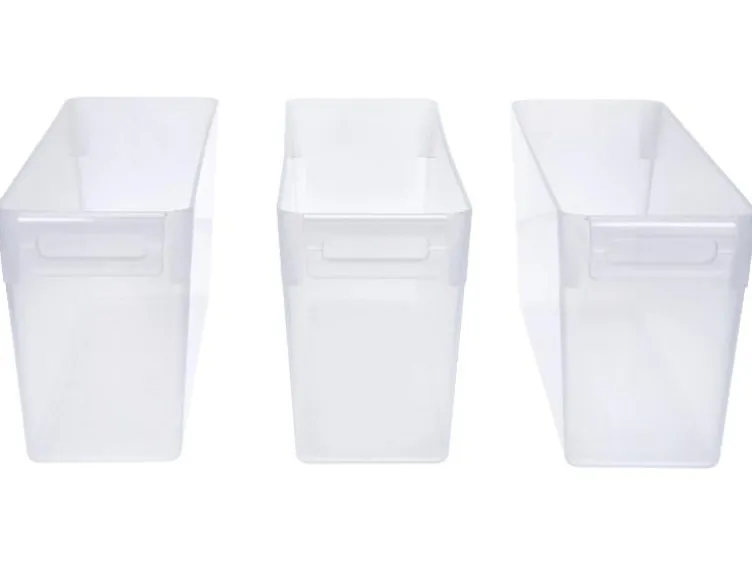 Kühlschrank-Organizer ohne Deckel, 3er Set, 3,4 L