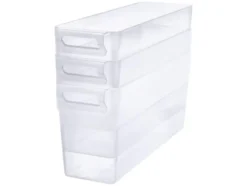 Kühlschrank-Organizer ohne Deckel, 3er Set, 3,4 L