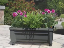 KHW Calypso Pflanzkasten mit Bewässerungssystem, B 79 x T 35 x H 33 cm