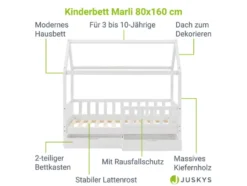 Kinderbett »Marli«, im skandinavischen Design