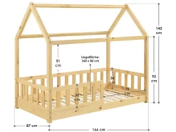Kinderbett »Marli«, im skandinavischen Design
