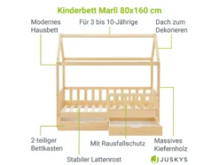 Kinderbett »Marli«, im skandinavischen Design