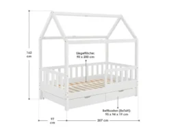 Kinderbett »Marli«, im skandinavischen Design