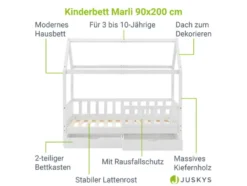 Kinderbett »Marli«, im skandinavischen Design