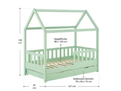 Kinderbett »Marli«, im skandinavischen Design