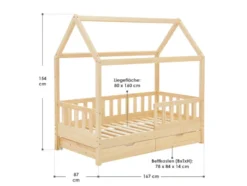 Kinderbett »Marli«, im skandinavischen Design