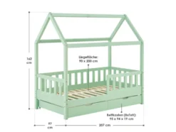 Kinderbett »Marli«, im skandinavischen Design
