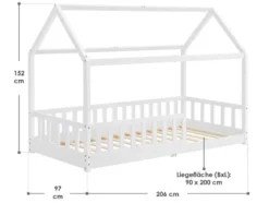 Kinderbett »Marli«, im skandinavischen Design